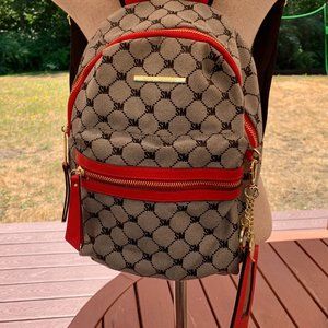 STEVE MADDEN Gray/Red Bessex Backpack + Bonus